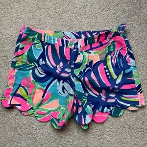 Lilly Pulitzer, Magnolia Shorts, Sz 0, Exotic Garden Print.